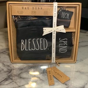 Rae Dunn Boxed Gift Set - Crossbody, Wallet, & Airpods Case - NWT